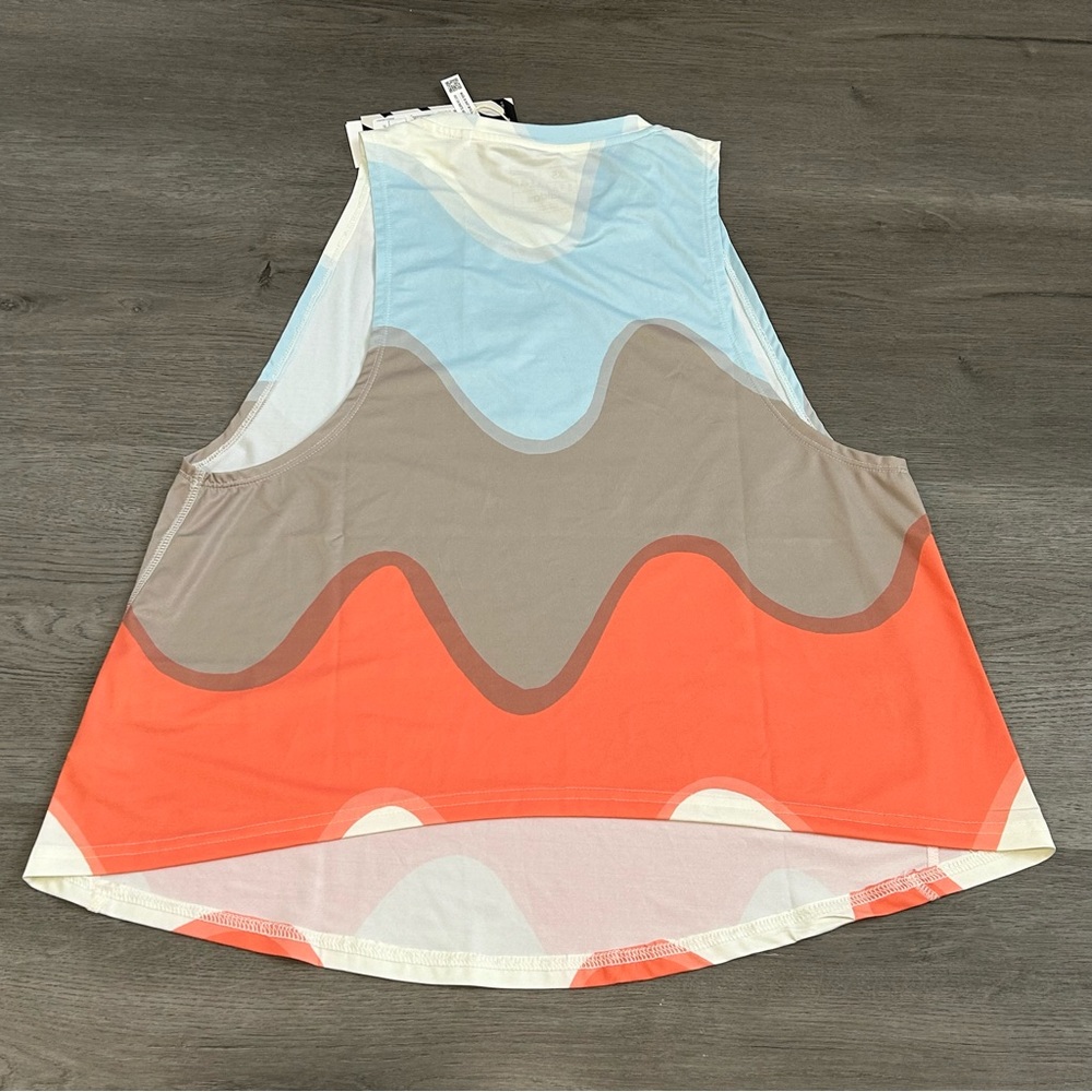 Adidas x Marimekko Run Icons 3 Bar Logo Running Tank Top‎ - Women's Sz XS - Picture 7 of 9